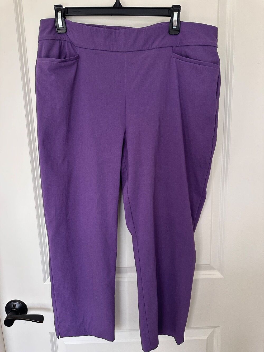 Chico's Plum Shade Purple Crop Pant Chico’s 2 (Large / US 12)